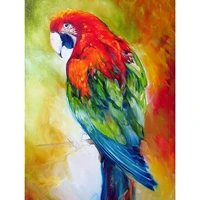 5d diamond painting painting the parrot full drill by number kits diy diamond set arts craft decorations