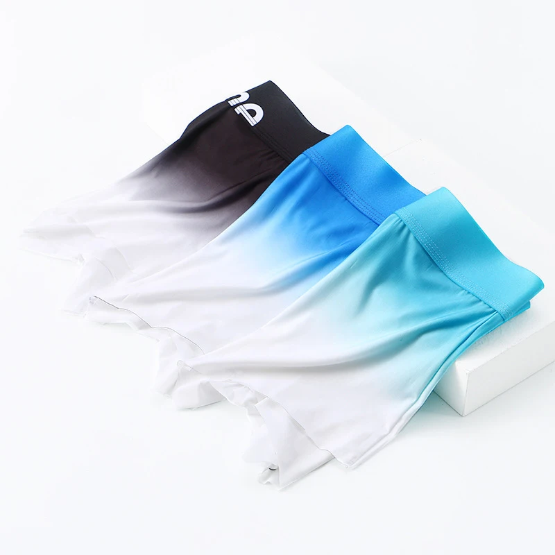 Men Boxers Men's Underwear 3A Antibacterial Underpants ice silk Men Boxer Shorts Breathable Elastic Male Panties Plus Size M-3XL