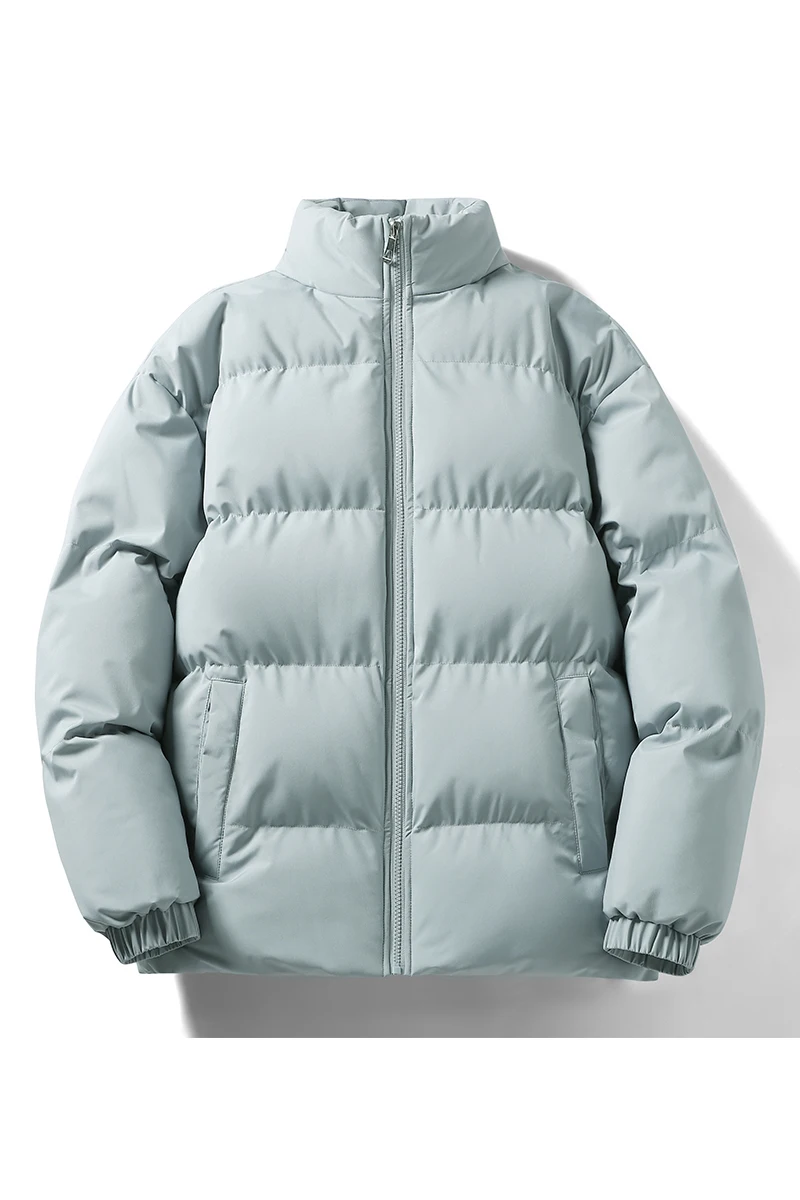 UYUK 2022 Men's Warm Parkas Streetwear Cotton Coats Slim Male Jackets Solid Windproof Padded Coat Mens Clothing