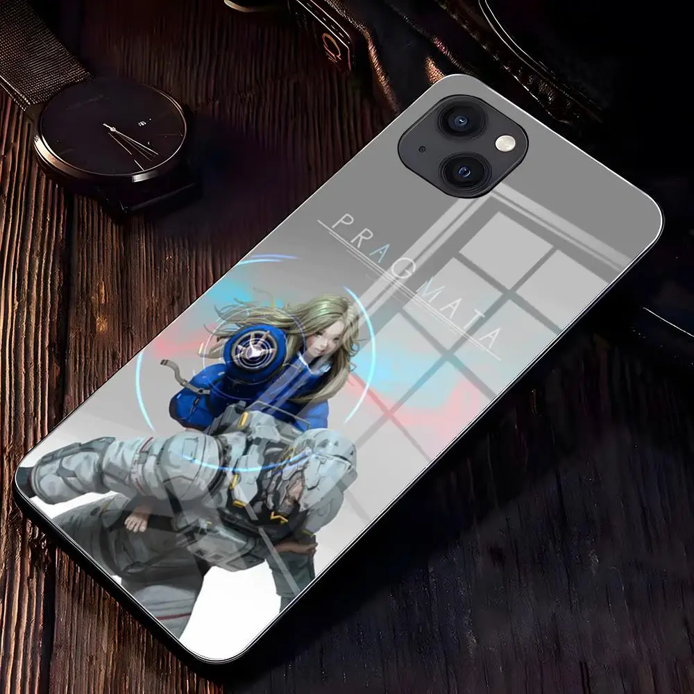 Фото Чехол для телефона Game P-PragMataS-ES для iPhone 17 Pro Max 16 15 14 Pro Max 13 11 X Xs Xr 8 7Plus, стеклянная крышка №3