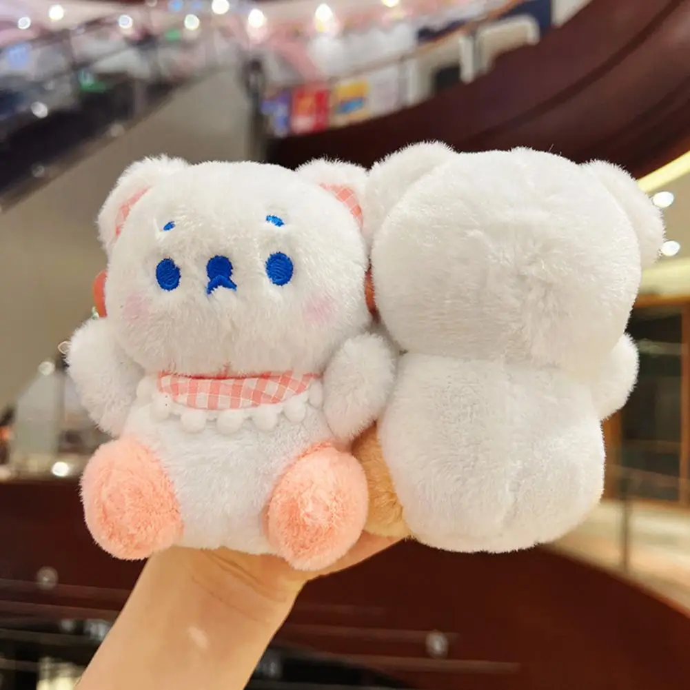 

Fashion Plush Key Ring Mini Bear PP Cotton Cartoon Animal Plush Doll Backpack Pendant Adorable Plush Key Pendant Couple Gift