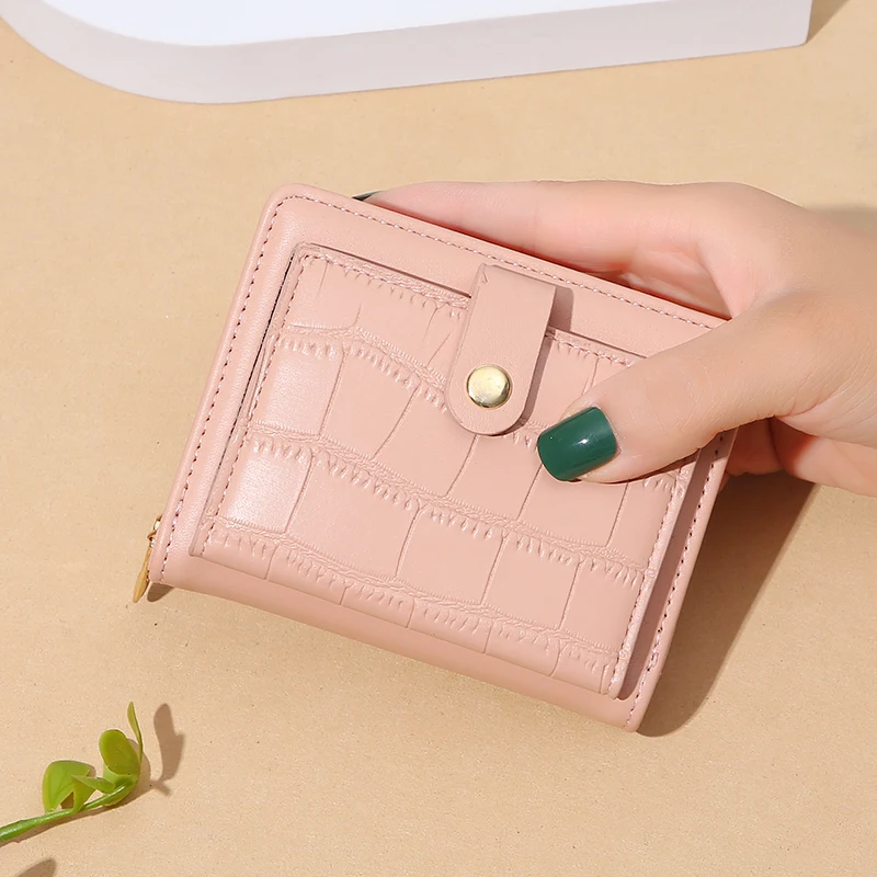 Wallet Leather Folding Thin Tide PU Leather Credit Card Holder Insert Coin Wallet Luxury Business Folding Wallet