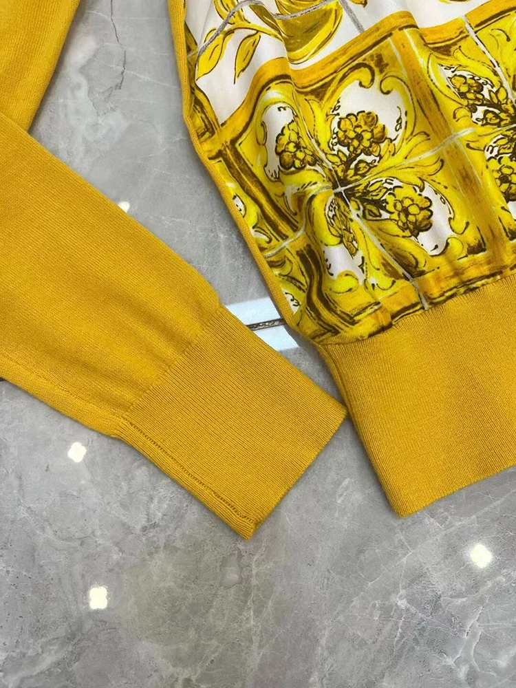 Seasixiang модный дизайнерский осенний свитер Женский пуловер с круглым вырезом и