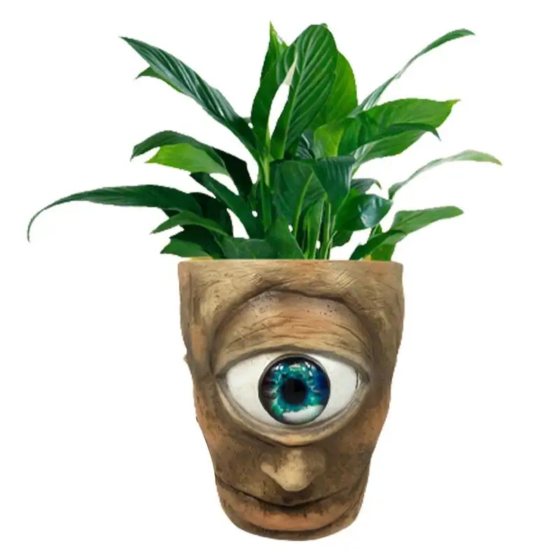 

One-eyed Flower Vases Resin Flowerpot Character Decoration Home Desktop Decorative Ornaments Flower Arrangement Flower Pot