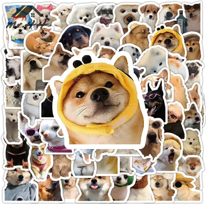 

Водонепроницаемые наклейки с щенками, 100 шт.