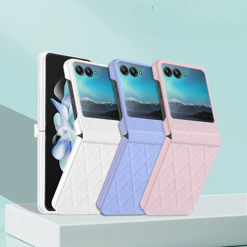 Кожаный чехол для телефона Razr 50 Ultra с защитой от шарниров Motorola защитный