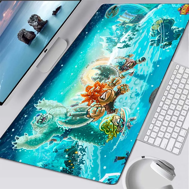 

Anime Mousepad HD XXL Computer Home Desk Mats Keyboard Pad Kingdom Rush Office Natural Rubber Anti-slip Gamer Soft Mouse Mat