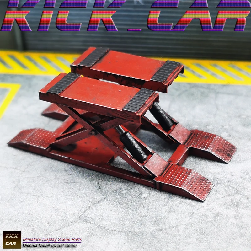 

EasyDrift 1/64 ножницы для подъема, модель автомобиля, Диона из смолы, инструменты для ремонта гаражных сцен, украшение, имитация сцены, игрушка