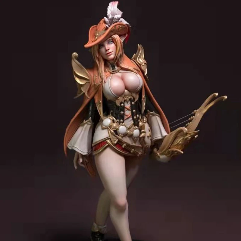 

1/24 Scale 75mm European Court Nobility Sexy Mage Musician Scene Resin Figure Model Kit Unassembled Unpainted StatuettesToys