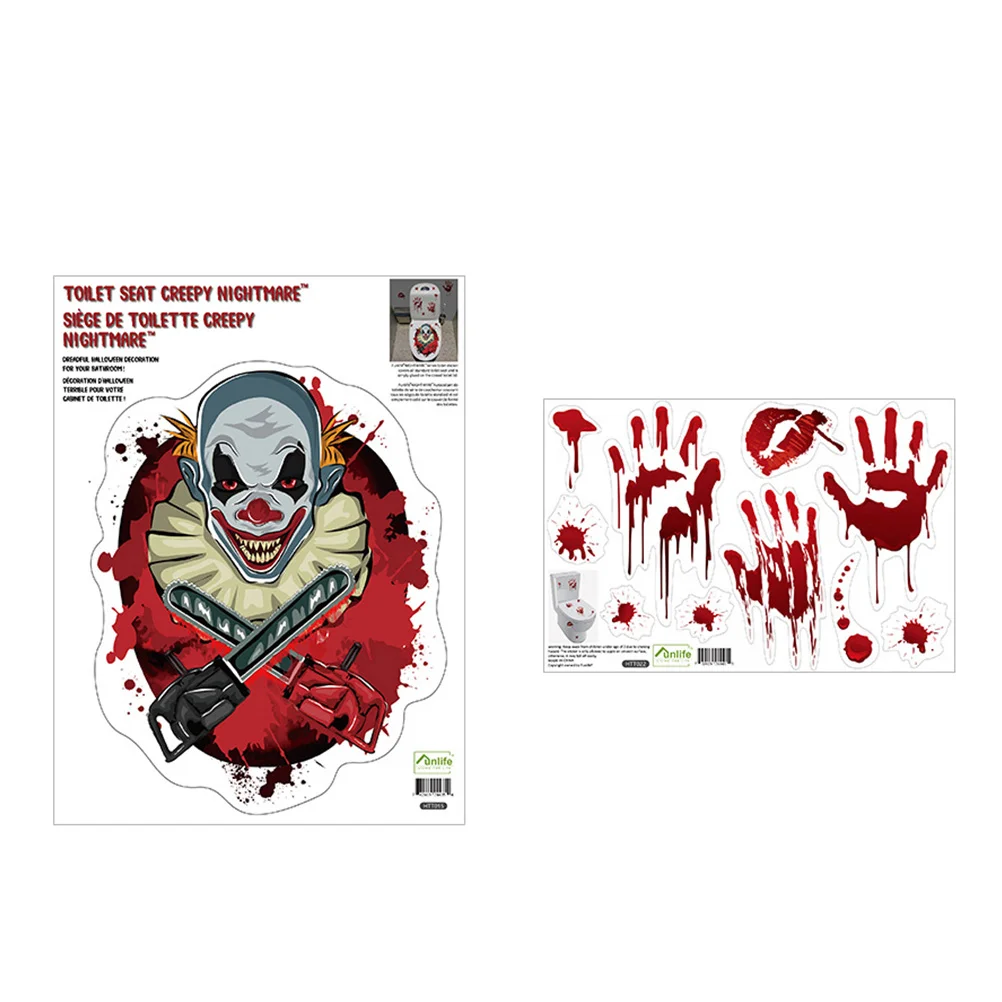 

Removable Toilet Stickers Waterproof Wall Pasters Decorative Stickers