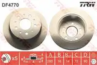 

DF4770 rear brake disc mirror BOXER JUMPER DUCATO