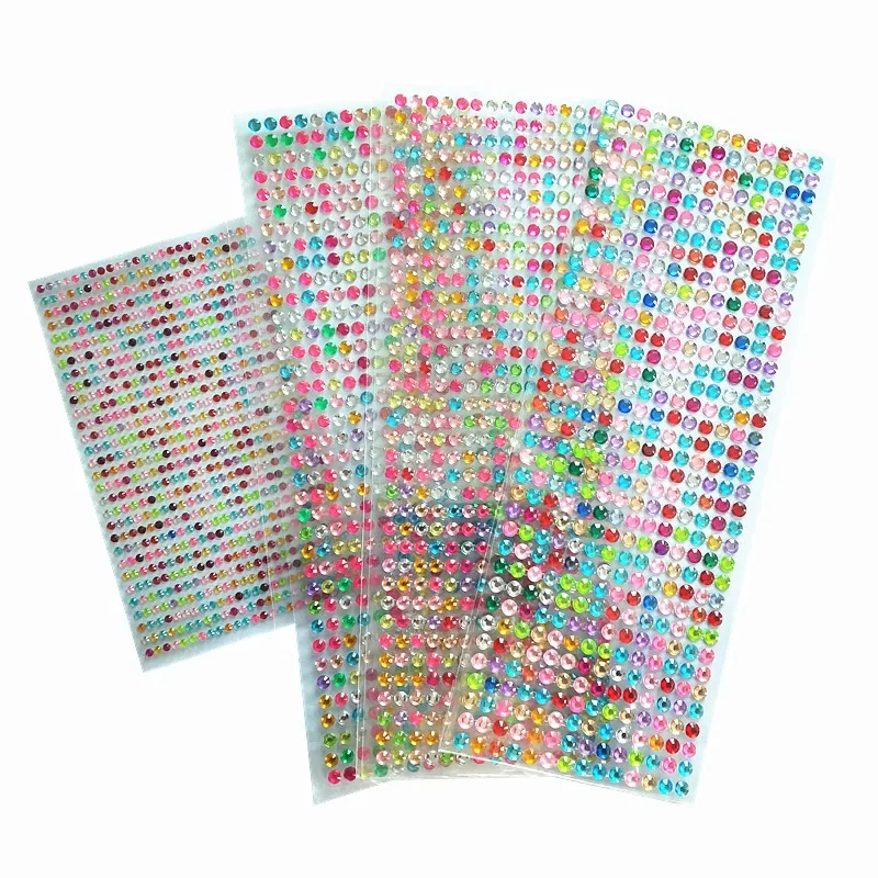 Наклейка для скрапбукинга с акриловыми кристаллами и плоскими стразами