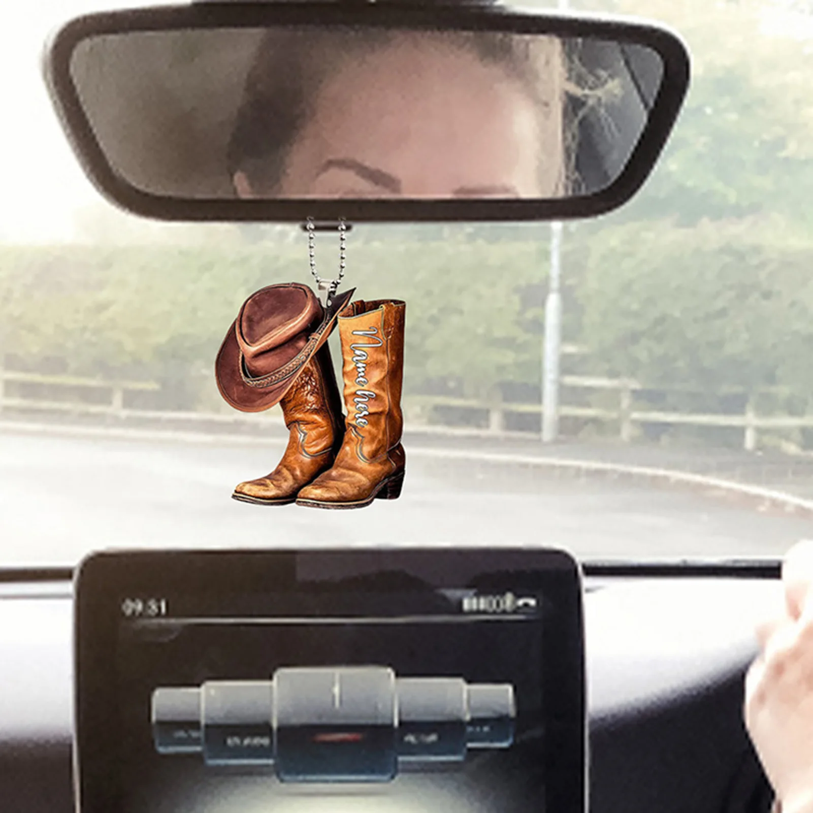 Акриловое седло лошади автомобильное украшение персонализированные ковбойские