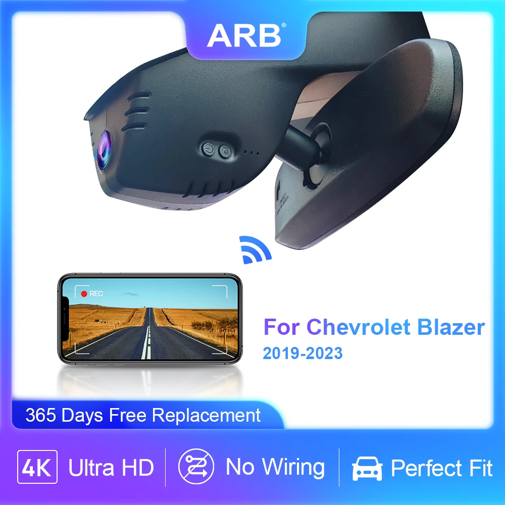 

Видеорегистратор для Chevrolet Blazer (3-го поколения), 2019, 2020, 2021, 2022, 2023, ARB, 4K, OEM, автомобильный видеорегистратор, wi-fi, подключение, управление через приложение