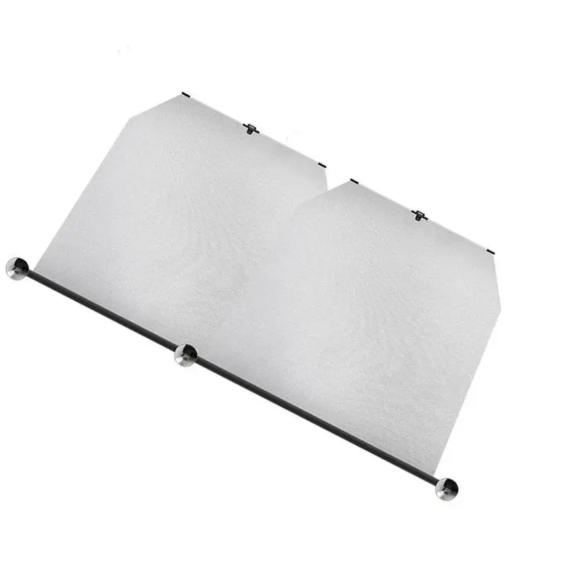 

Retractable Windshield Sunshade Sun Visor For Car Length Adjustable Interior Sunshade With Hook Double Rod Windshield Sunshade