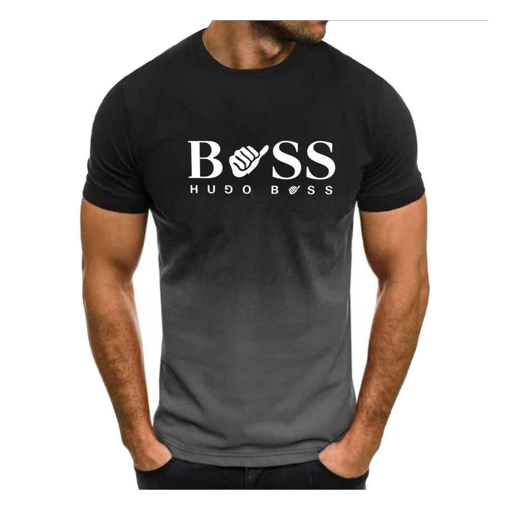 

2023 Summer New Men's T-shirt Short Sleeve Solid Color Men's Loose Fashion T-shirt Men's Top New Product Men's 3D T-shirt Short