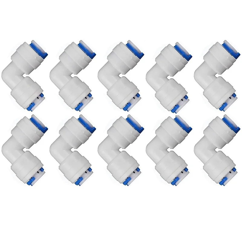 

Колено 1/4 дюйма для системы обратного осмоса ATWFS, набор из 10 шт.