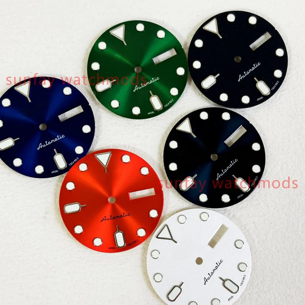 Новые аксессуары для часов с циферблатом 28 5 мм Sun Pattern SKX007 NH36 Watchmods