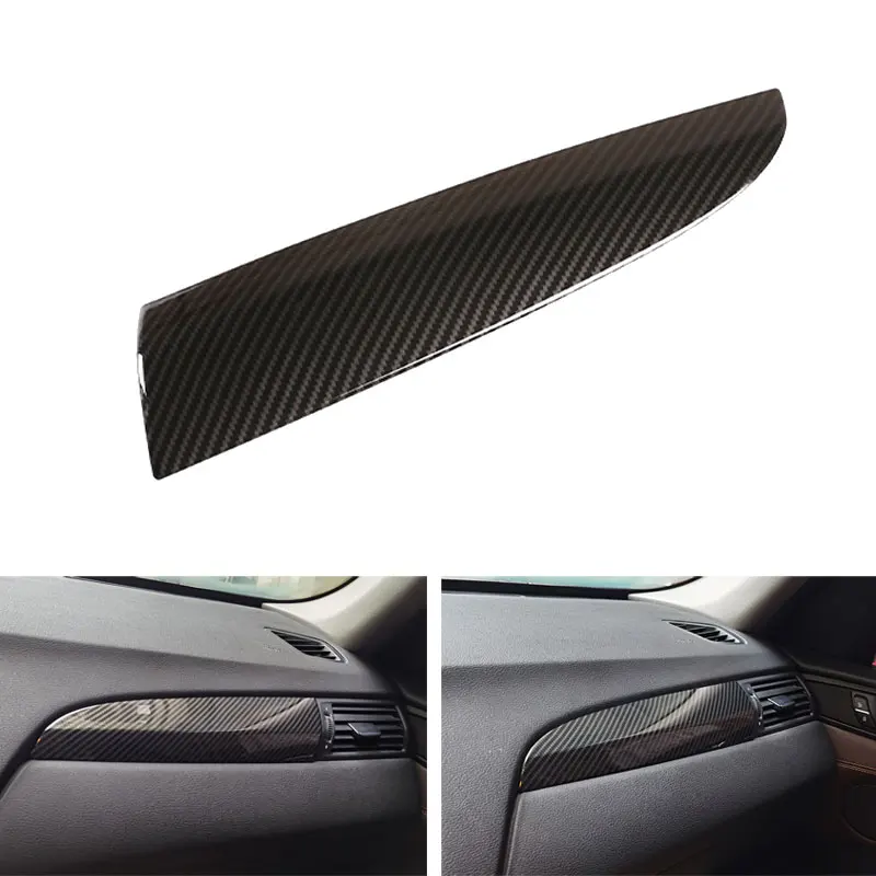 

Car Styling ABS Carbon Fiber Texture Dashboard Panel Passenger Side Strip Cover Trim For BMW X3 X4 F25 F26 2013 - 2017 LHD