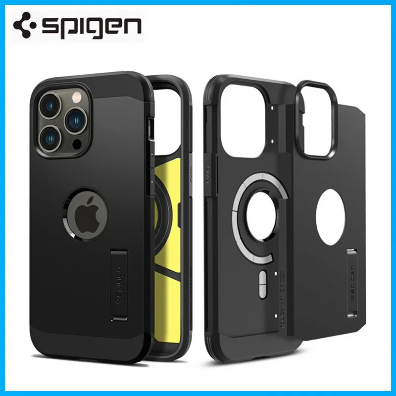 

Spigen Tough Armor (MagFit) Magnetic Case For Apple iPhone 14 Pro Max Double Layer Reinforced Bracket Suitable Coque
