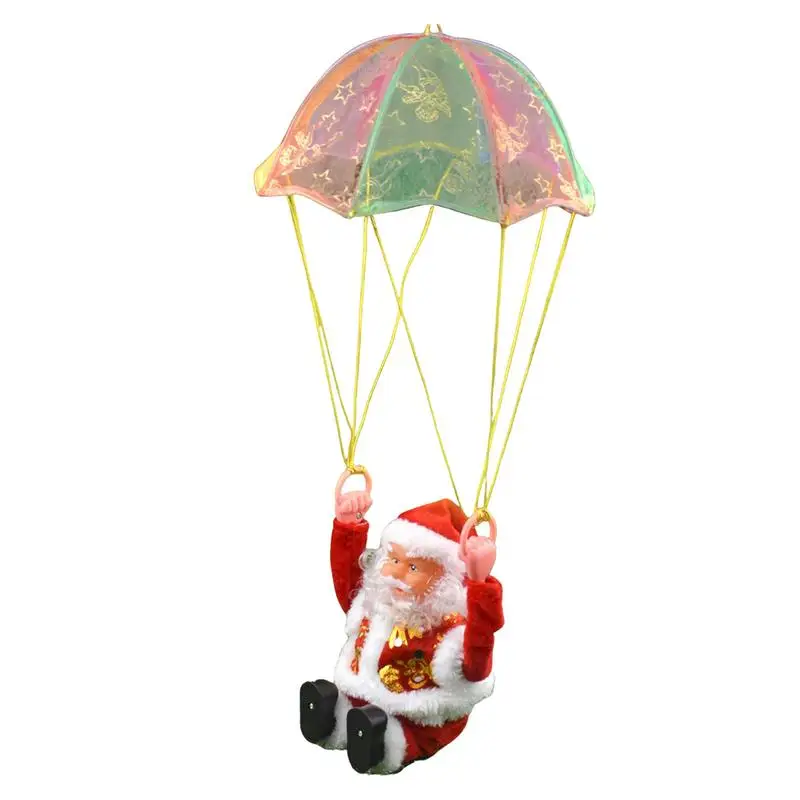 

Electric Santa Claus Musical Parachute Santa Claus Decoration Electric Santa Claus Decoration And Toy Santa Claus Christmas