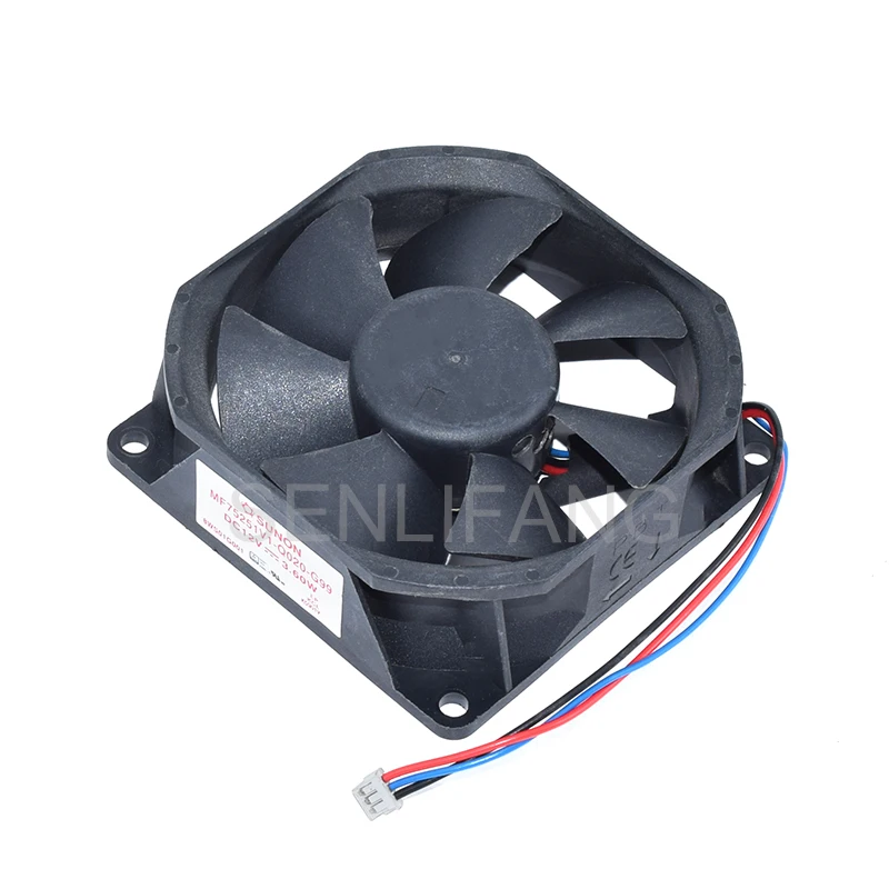 Фото Новый, для SUNON MF75251V1-Q020-G99 7525, 12 В постоянного тока, 3,6 Вт, 75x75x25 мм, три провода, охлаждающий вентилятор для проектора №1