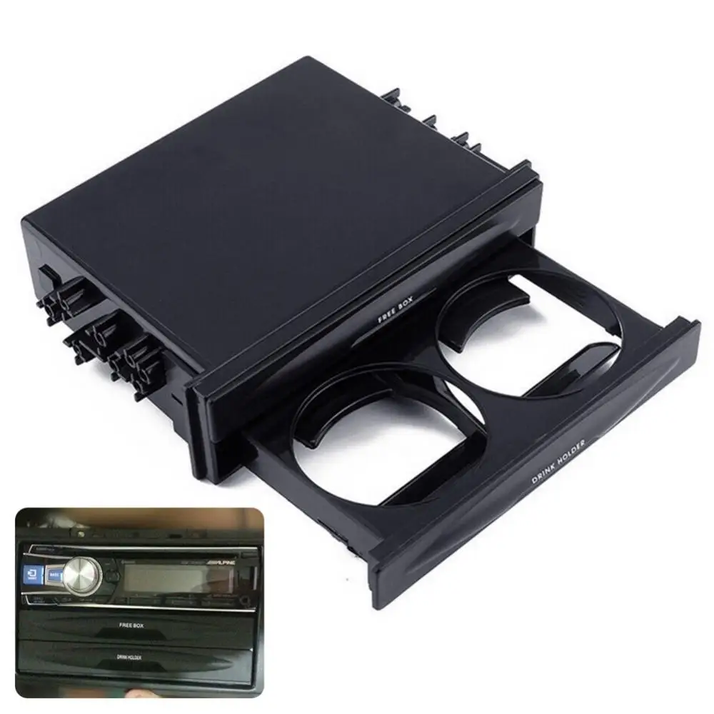 

Держатель дропшиппинг! Автомобильный двойной контейнер для хранения магнитолы