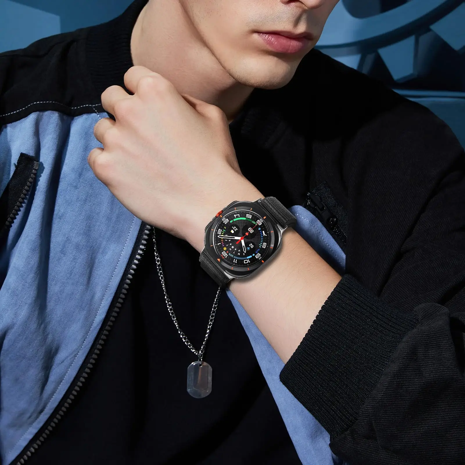 Нейлоновая петля для Samsung Galaxy Watch 7 Ultra ремешок 47 мм аксессуары спорта