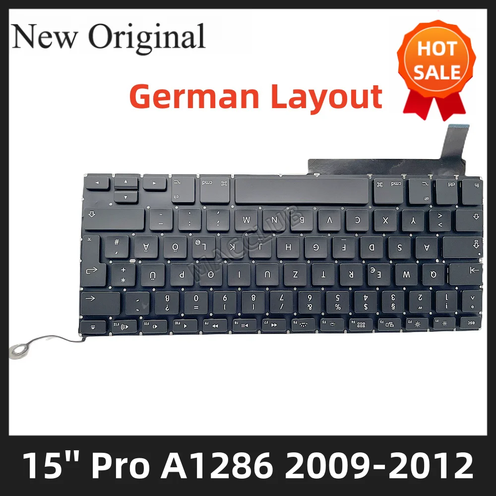 Клавиатура с немецкой раскладкой A1286 для Macbook Pro 15 дюймов 2009 2010 2011 2012 EMC 2255 2324 2325 2353