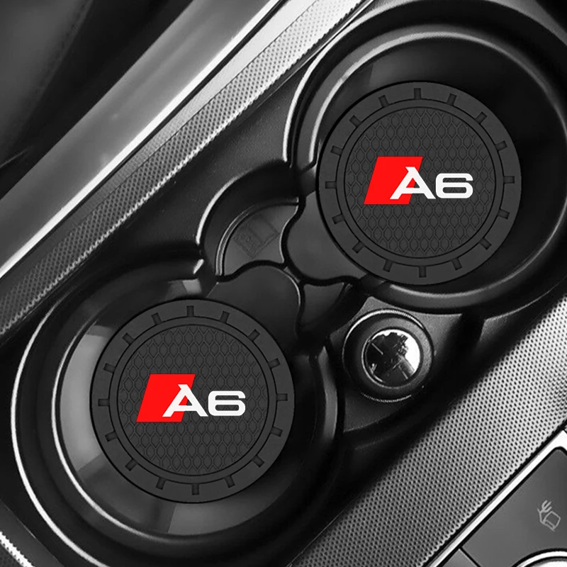 

1pcs Car Non-slip Pad Cup Holder Mat Badge Coaster For Audi A6 A7 A8 A1 A3 A4 A5 8P B6 B7 B8 B9 8V C4 C5 C6 Q2 Q3 Q5 Q7 TT Sline