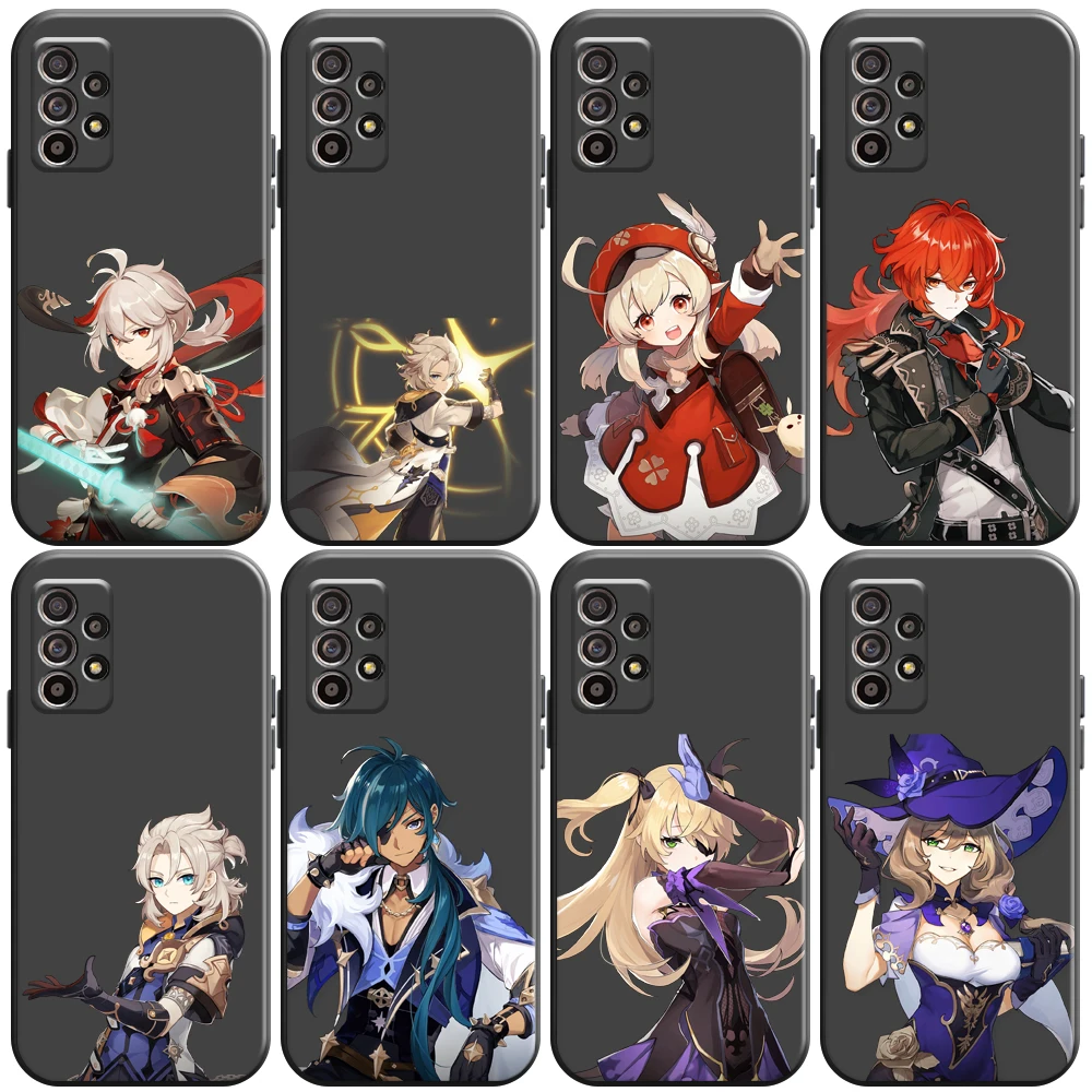 

Genshin Impact Project Game Phone Case For Samsung Galaxy S20 S20FE S20 Ulitra S21 FE Plus Ultra Soft Coque Black Carcasa Back