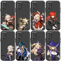 genshin impact project game phone case for samsung galaxy s20 s20fe s20 ulitra s21 fe plus ultra soft coque black carcasa back