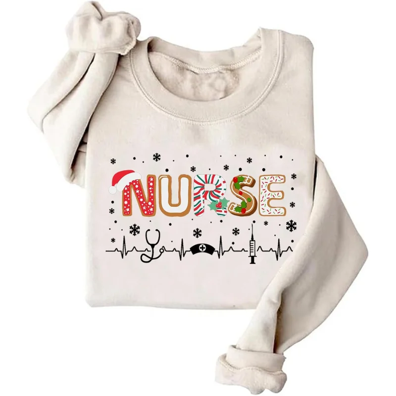 Рождественская толстовка-стетоскоп подходит для мужчин и женщин свободная