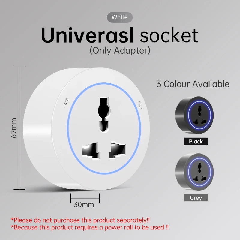 

Настенная трековая розетка с USB Type-C, белая