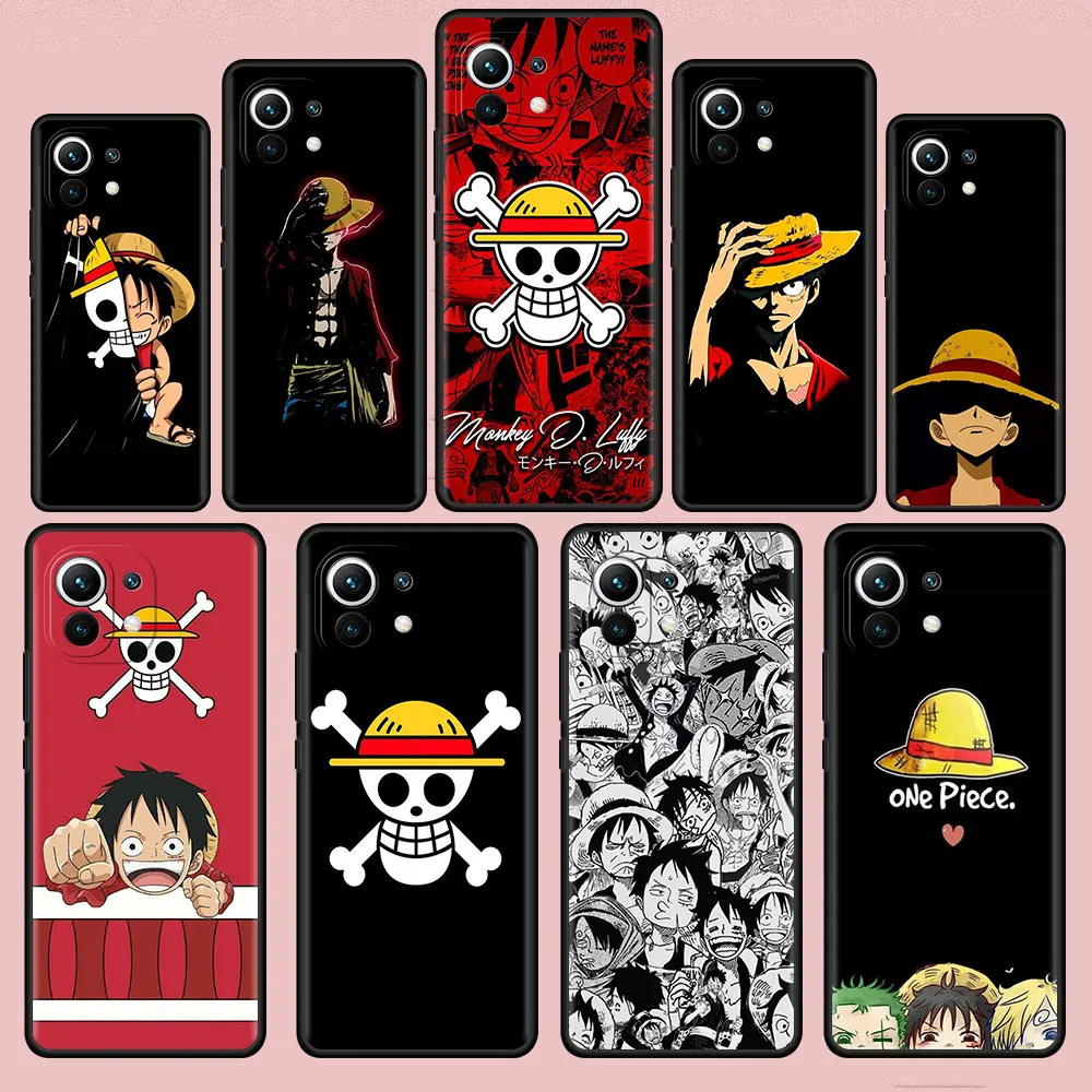 

Anime One Piece Luffy Funda Case For Xiaomi Mi Poco X3 NFC M3 Pro F3 GT M4 F1 X2 11T Lite Note 10 10T 9T Silicone Phone Cover