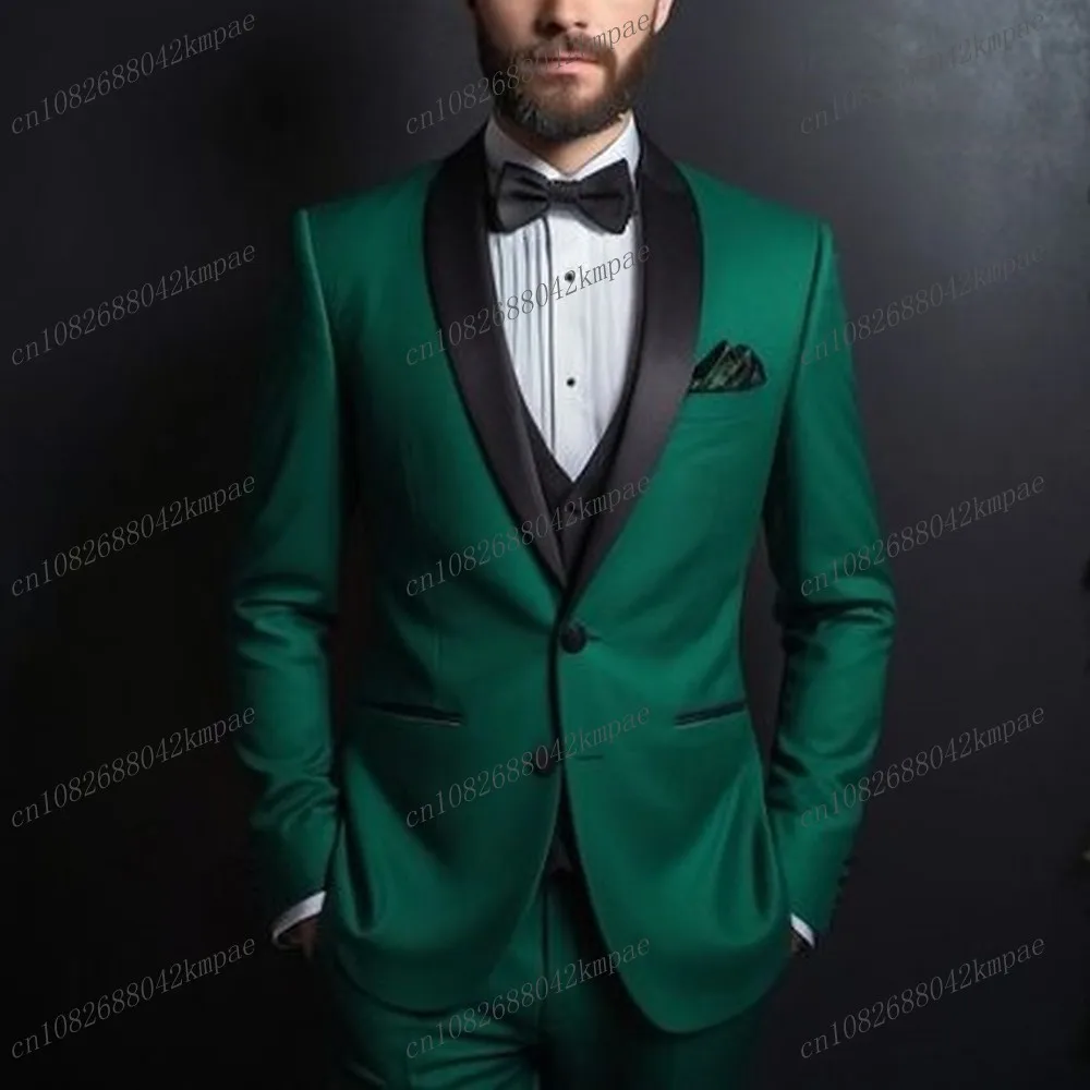 Костюм Ligjht мужской деловой фиолетово-черный смокинг для жениха свадьбы