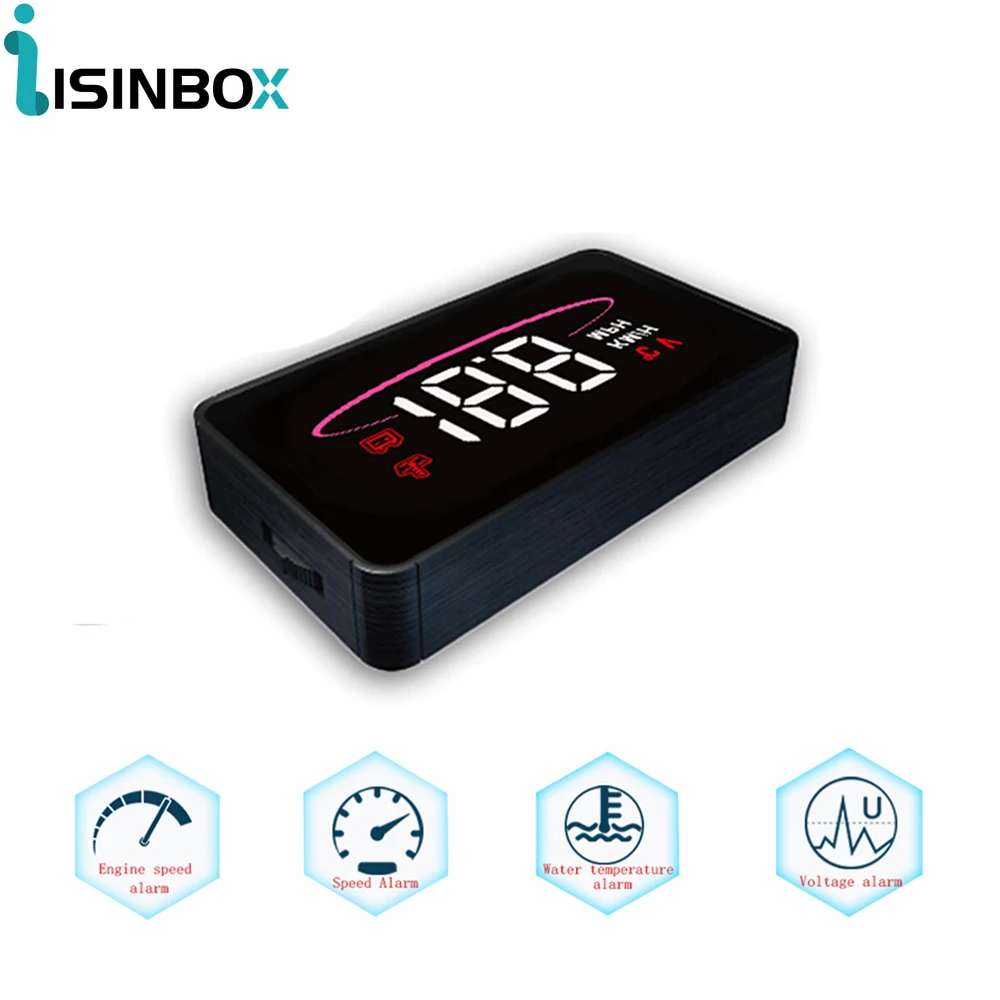 

Автомобильный цифровой проектор ISINBOX L2, проектор на лобовое стекло, с системой оповещения о превышении скорости воды и температуре