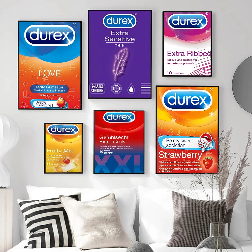 Сексуальный бренд презервативов D-Durexes хорошее качество принты и постеры