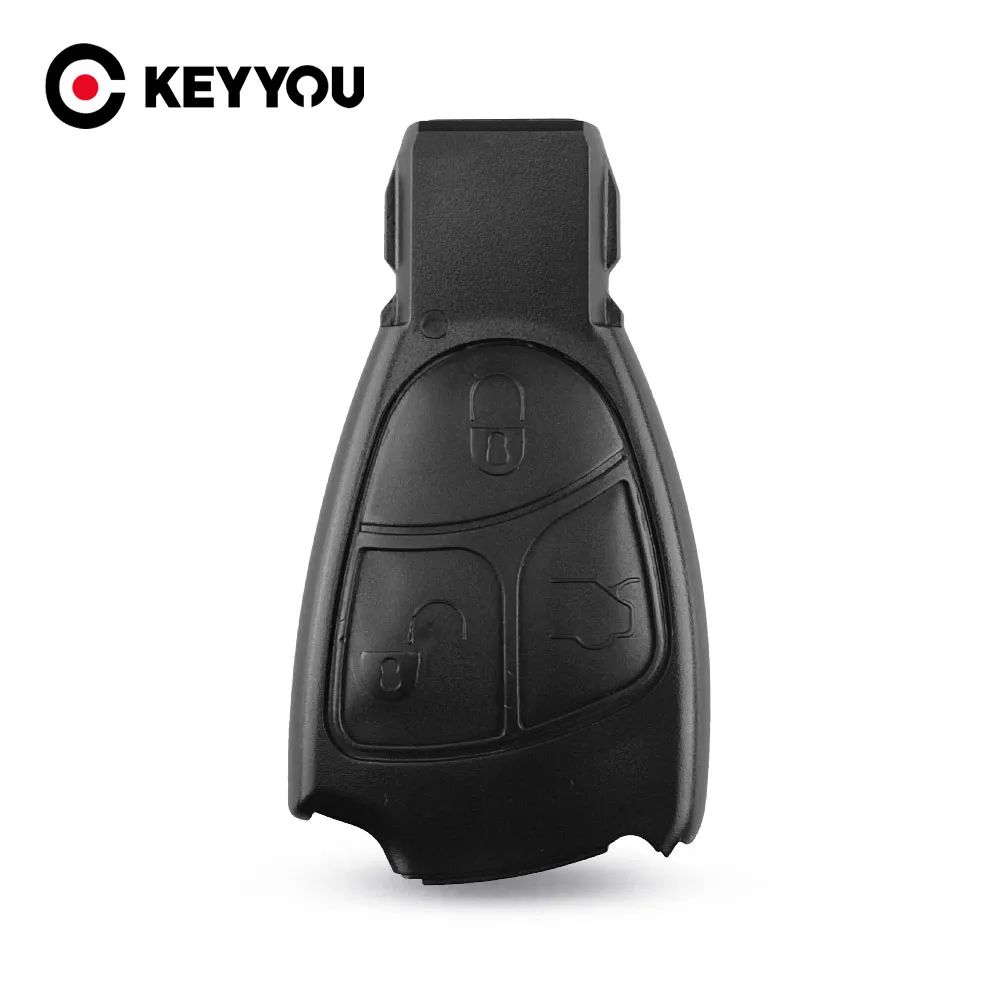 

KEYYOU 10 шт./лот, 3-кнопочный пульт дистанционного управления, корпус ключа для MERCEDES BENZ B C CL E S CLS CLK SL ML SLK