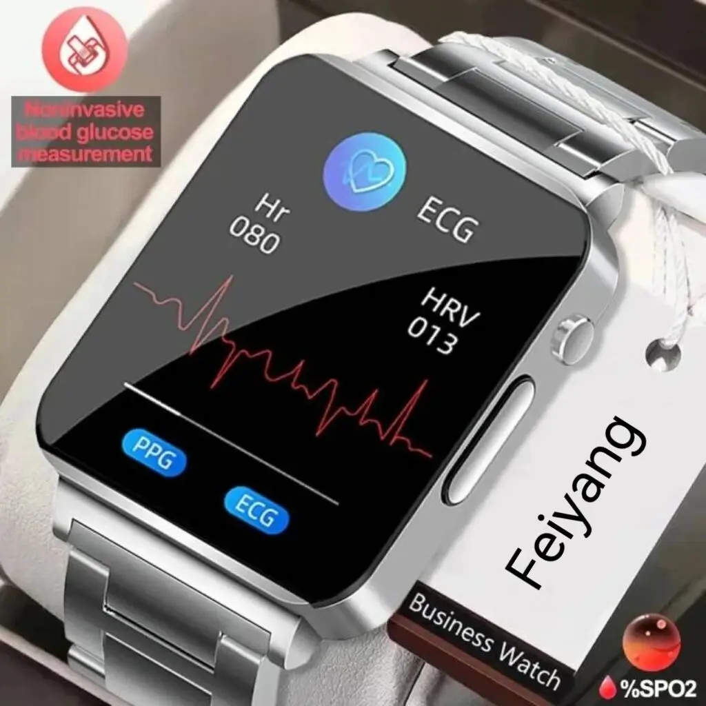 

2023 Smartwatch Blood Sugar ECG+PPG Monitoring Blood Pressure Body Temperature Smart Watch For Men Women Clock Fitness Tracker