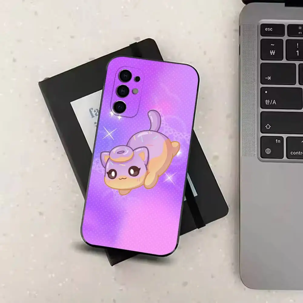 Милый чехол для телефона с котиком C-Aphmau M-MeeMeows, мягкий черный чехол для Samsung S24, S30, S21, S23, S22, S20, Ultra, S25, Plus. (art.: 3920dceb9fab4) - 3920dceb9fab4