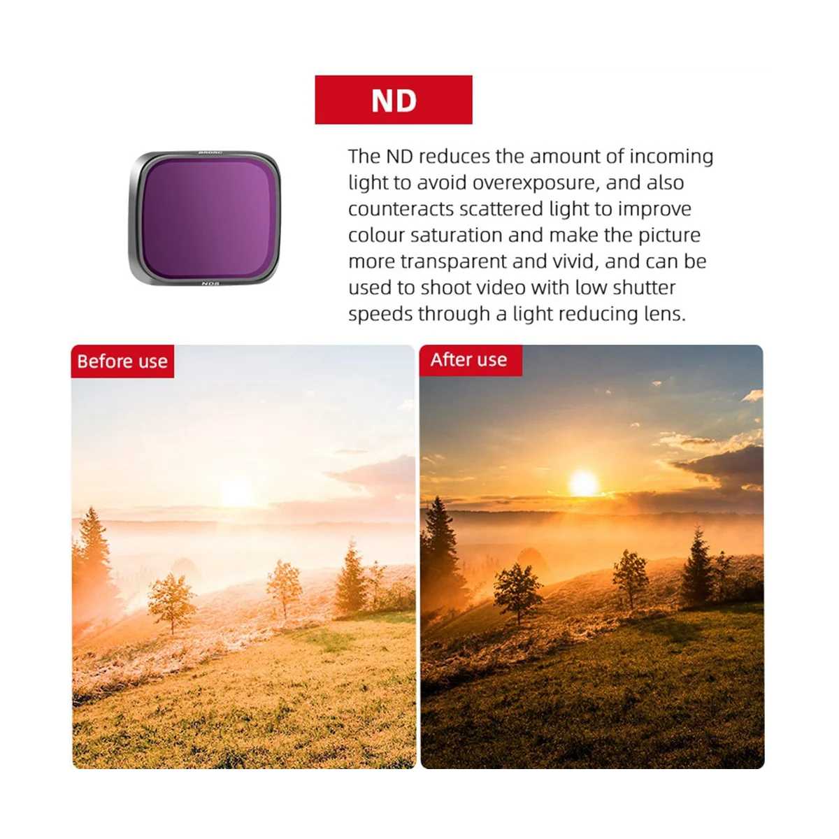 Фильтр для объектива brдк DJI Air 2S ND набор фильтров Запчасти Mavic ND16PL