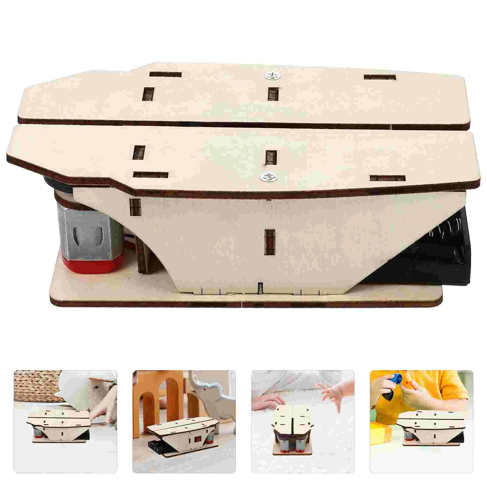 

1 Set of Wooden Toy Children Assemble Model Decorative Model Toy Educational Model