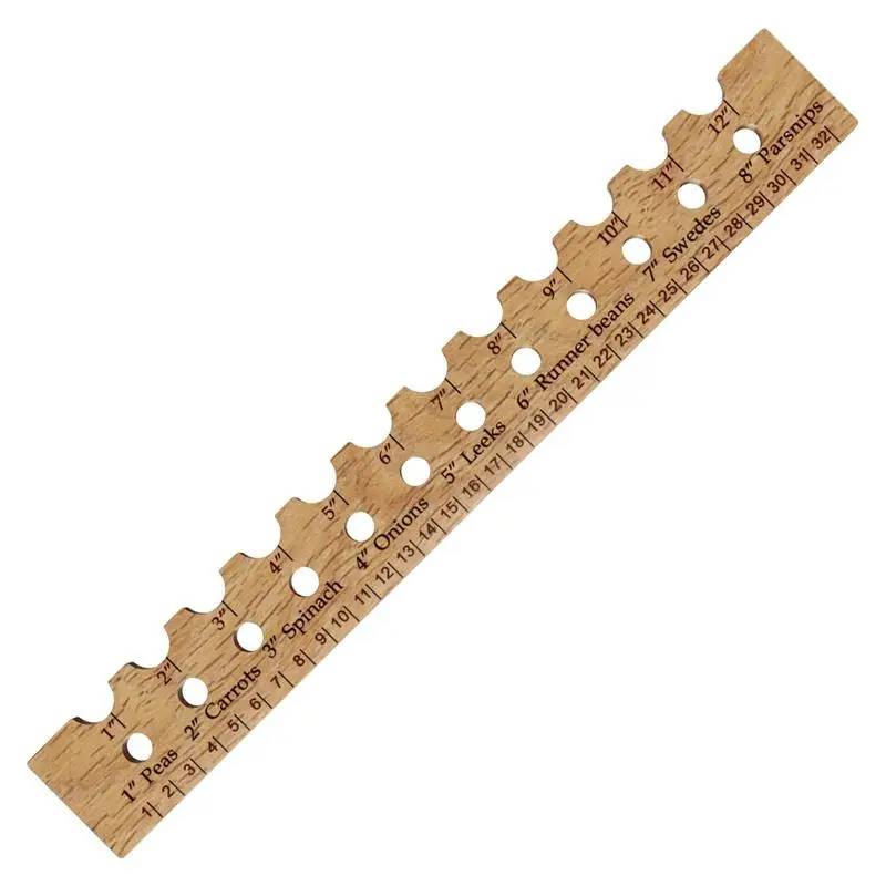 

Planting Ruler And Dibber Wooden Plant Plants Spacing Ruler Reusable Wooden Plant Plants Spacing And Interval Ruler Template For