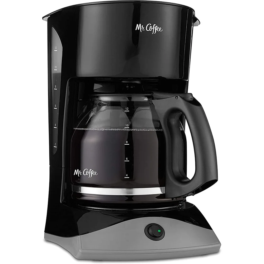 

Mr. Coffee Coffee Maker with Auto Pause and Glass Carafe, 12 Cups, Black