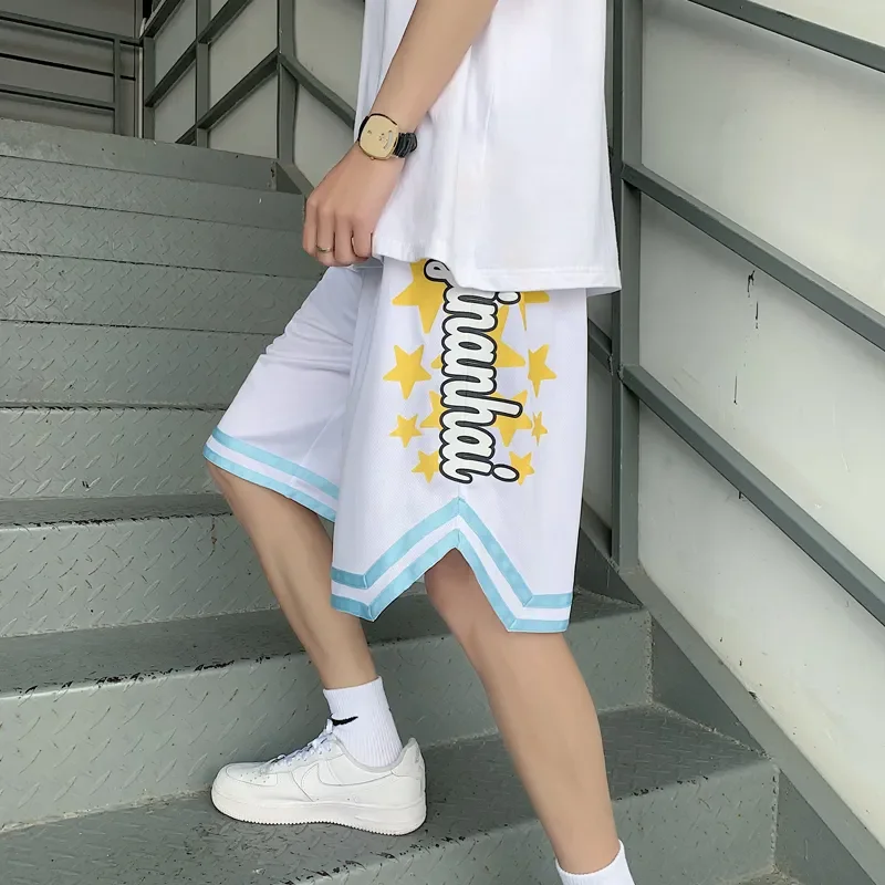 

Шорты бордшорты повседневные спортивные с принтом свободные прямые летние мужские шорты для бега черные/белые/розовые/серые