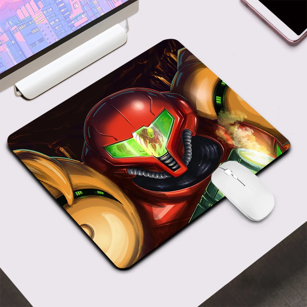 Маленький игровой коврик для мыши Metroid компьютерный офисный клавиатуры