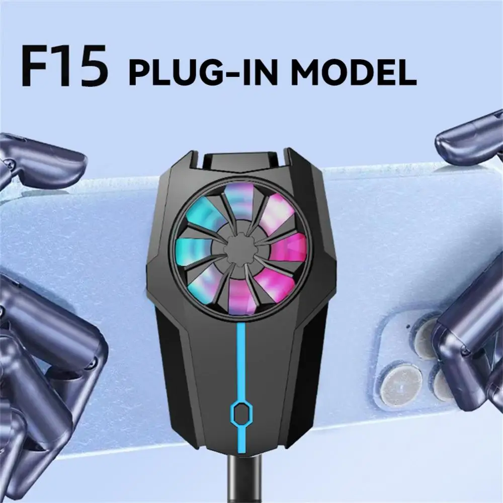 

Mobile Phone Cooler Mobile Fan Universal Mini Air-Cooled Fast cooling Portable Snap-on Wireless Game Radiator Phone Accessories