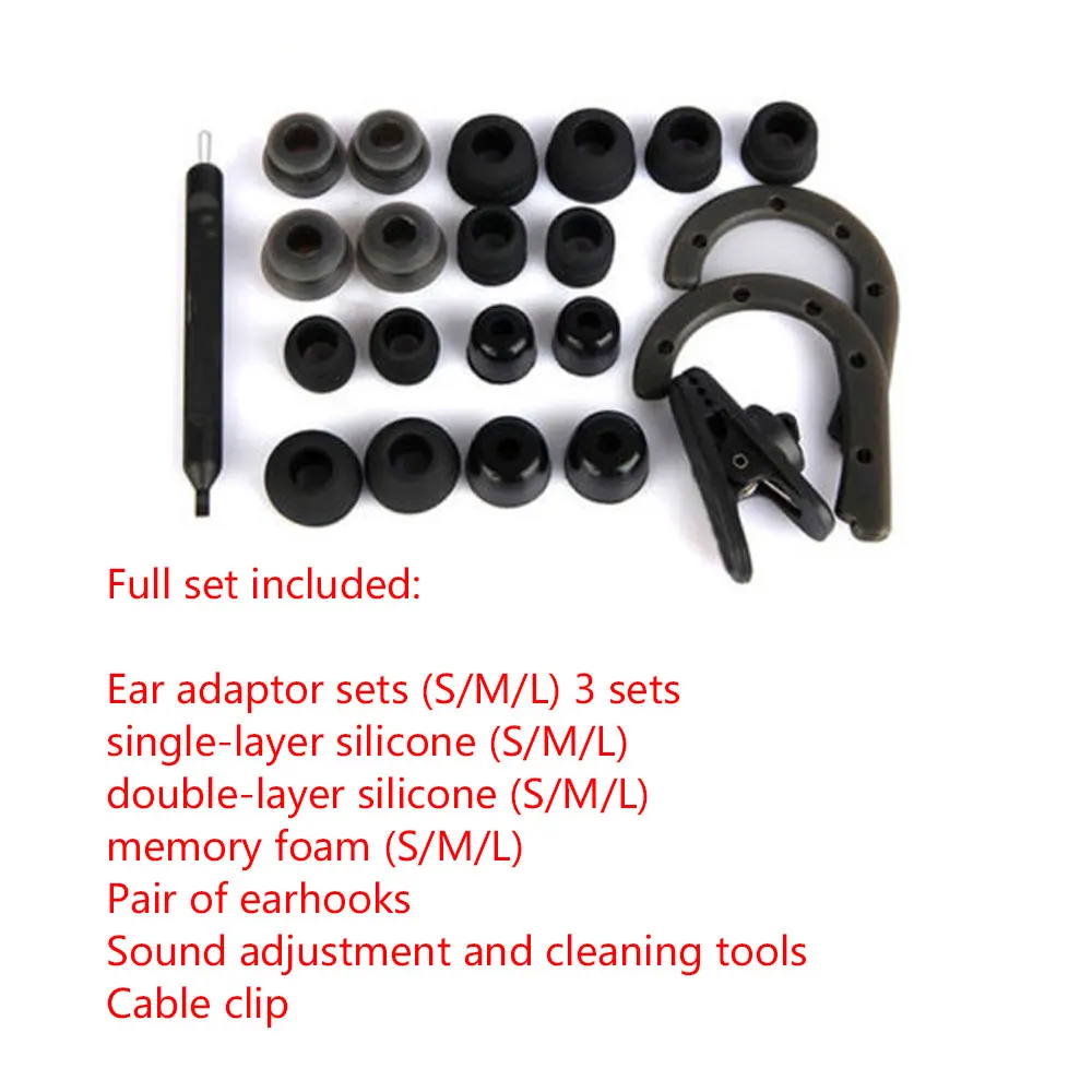 

Replacement Tool Kit Earbuds Tips/ear hooks/clips For Sennheiser IE80 IE8i IE8