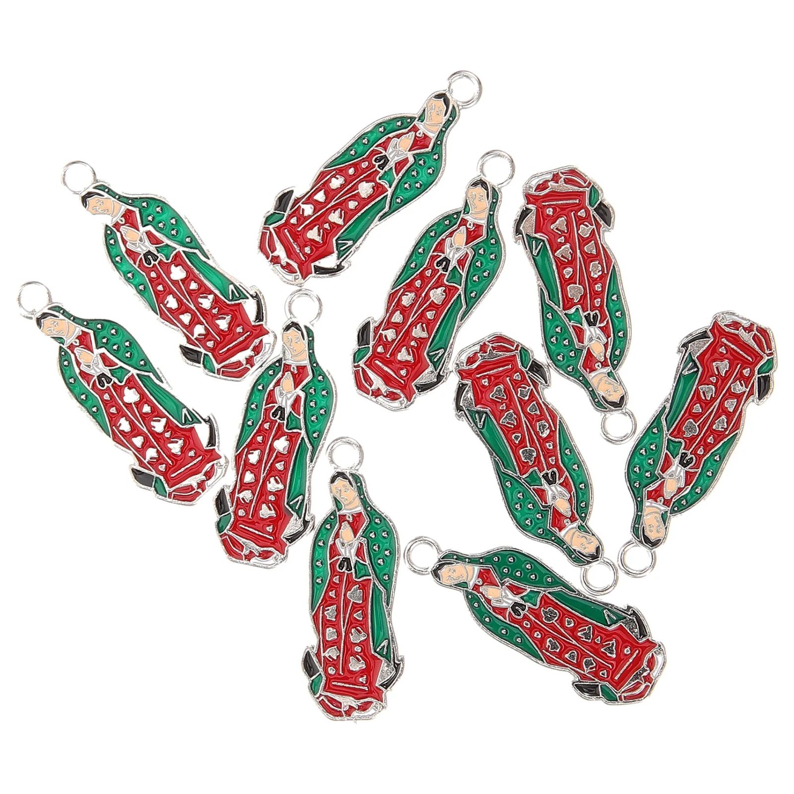 

Our Lady Pendant Charms DIY Craft Bracelet Making Jewelry Virgin Mary Keychain Accessories